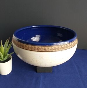 Stoneware Decor Bowl signed PANG